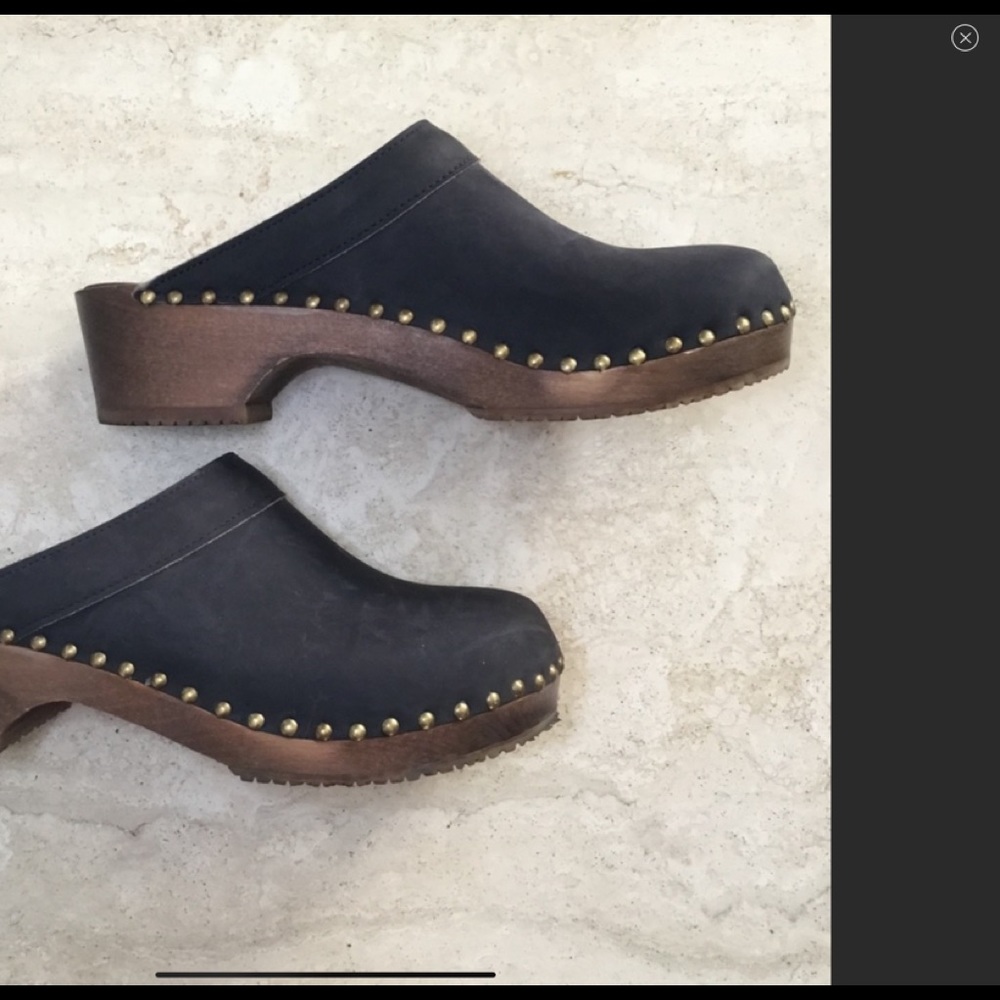 sandgrens Bergen Black Mule Clog - Size Euro 44